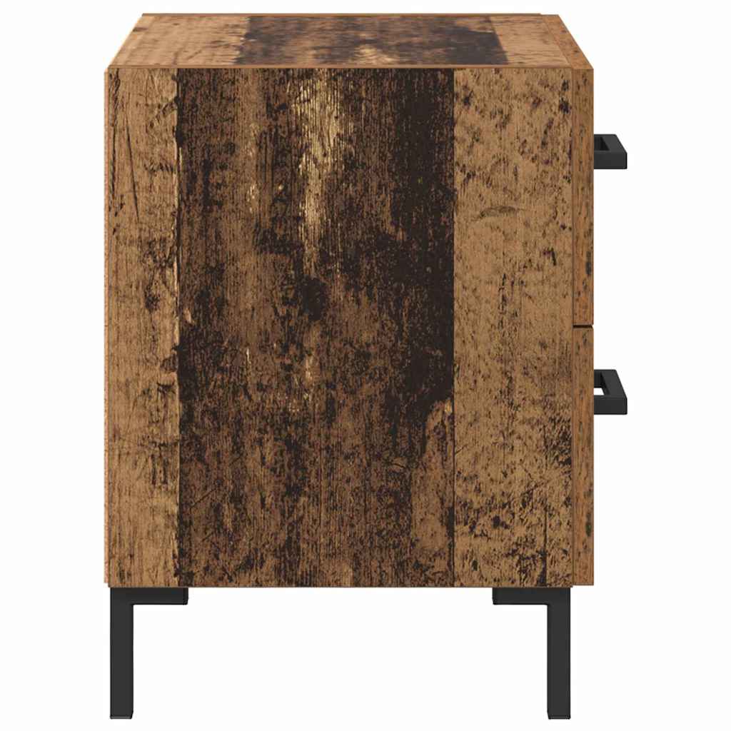 Noćni ormar s ladicama 2 pcs Staro drvo 40 x 35 x 47,5 cm