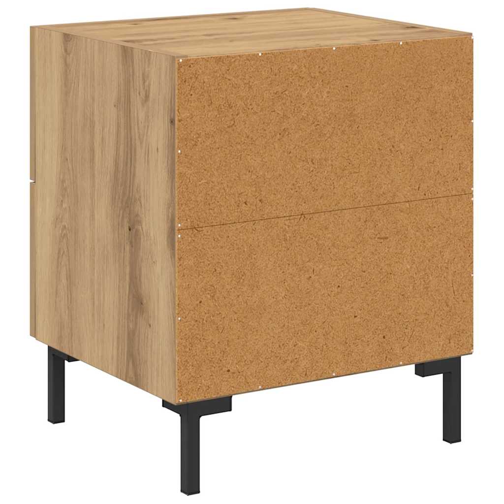 Noćni ormar s ladicama Umjetnički hrast 40 x 35 x 47,5 cm