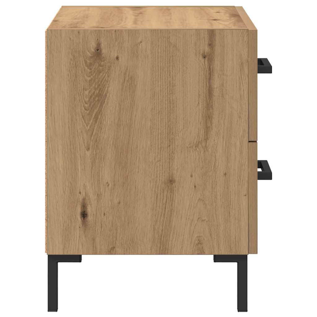 Noćni ormar s ladicama Umjetnički hrast 40 x 35 x 47,5 cm