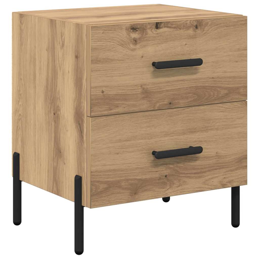 Noćni ormar s ladicama Umjetnički hrast 40 x 35 x 47,5 cm