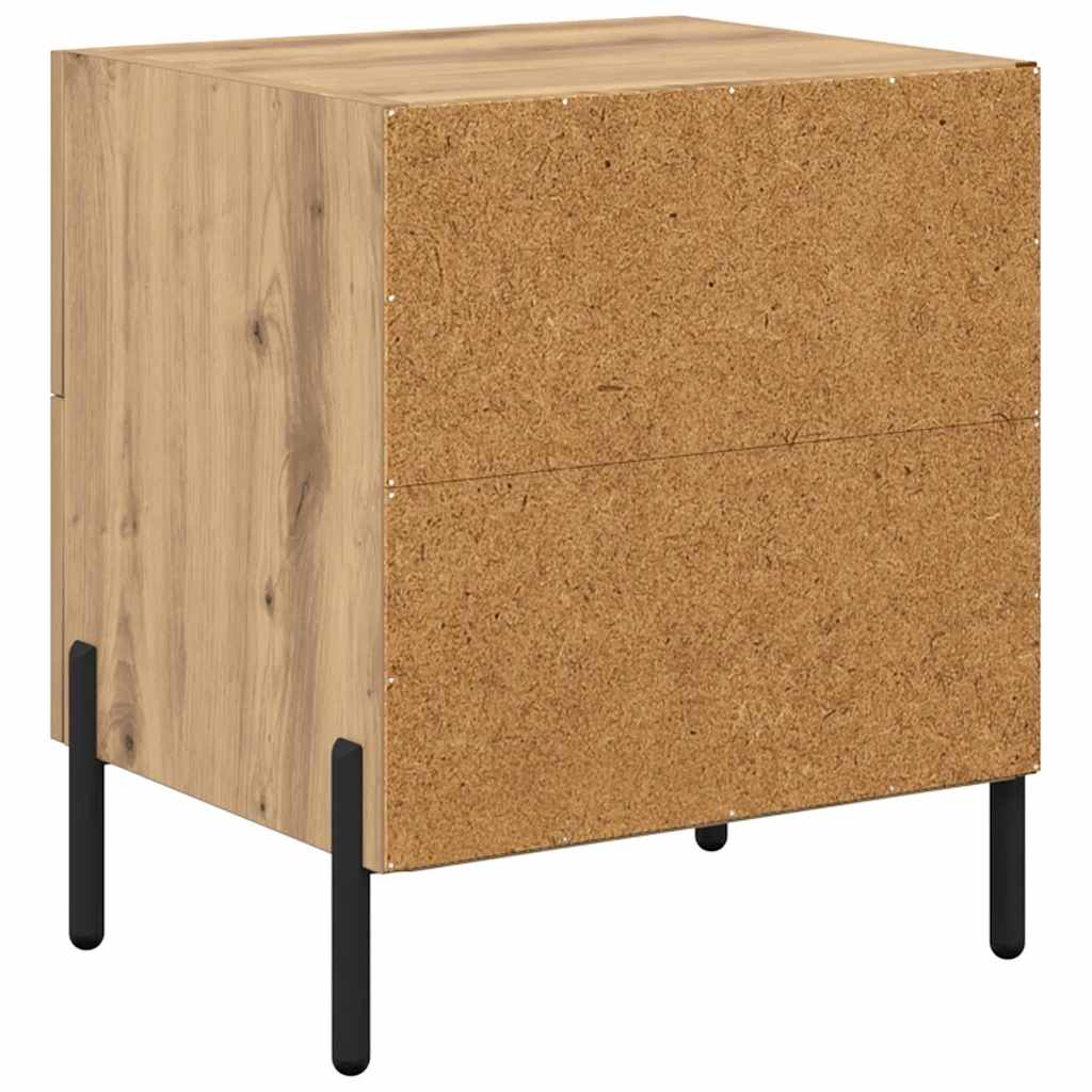 Noćni ormar s ladicama Umjetnički hrast 40 x 35 x 47,5 cm