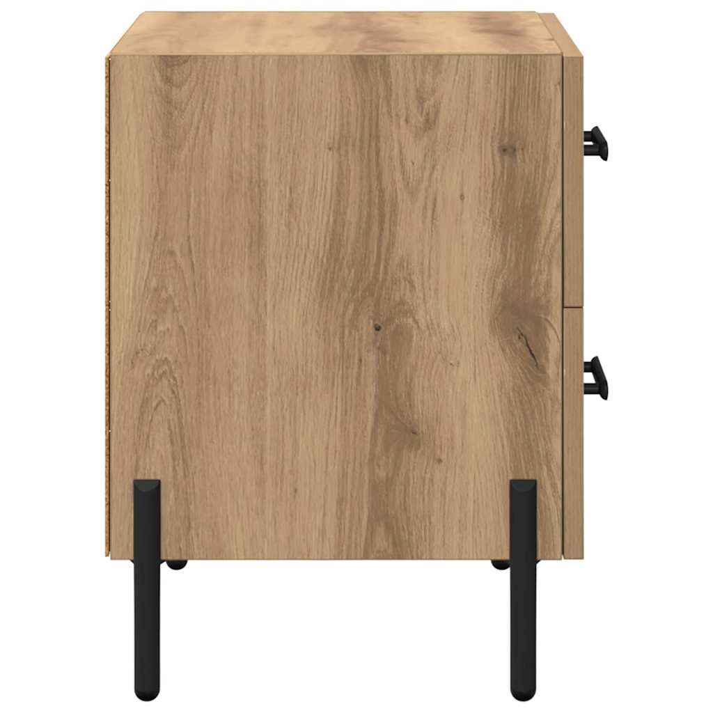 Noćni ormar s ladicama Umjetnički hrast 40 x 35 x 47,5 cm