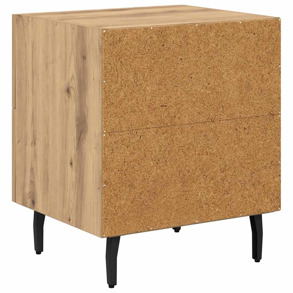 Noćni ormar s ladicama Umjetnički hrast 40 x 35 x 47,5 cm