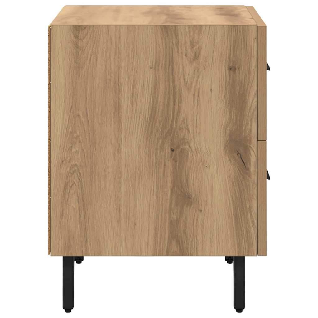 Noćni ormar s ladicama Umjetnički hrast 40 x 35 x 47,5 cm