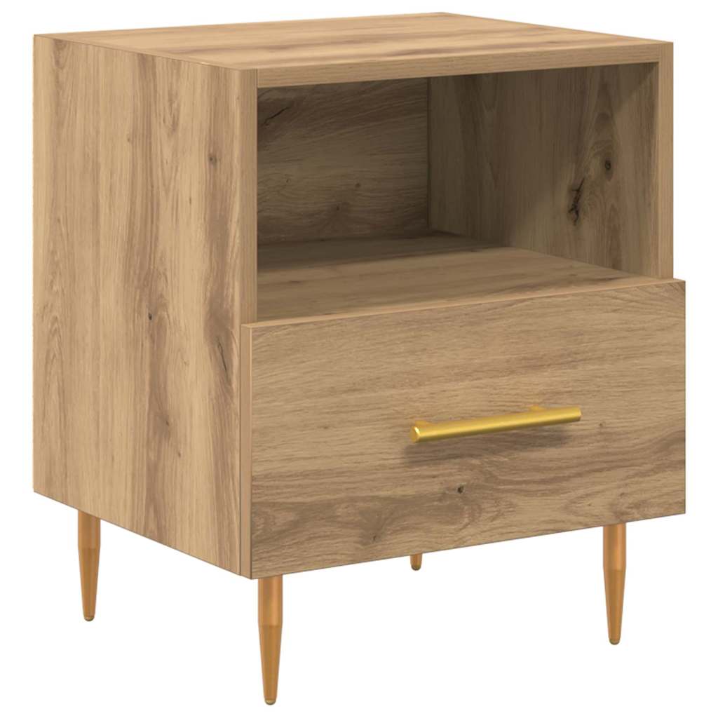Noćni ormarić 2 pcs Smeđa 40 x 35 x 47,5 cm Konstruirano drvo