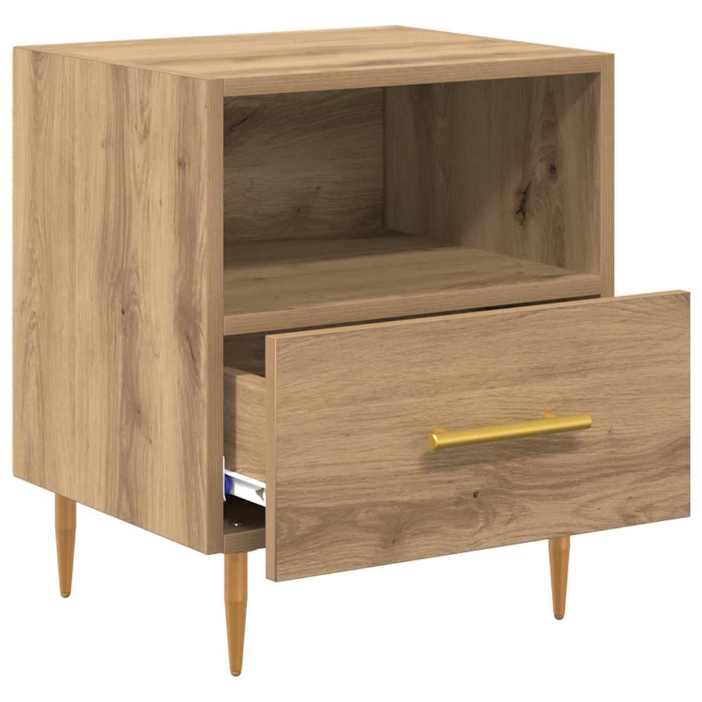 Noćni ormarić 2 pcs Smeđa 40 x 35 x 47,5 cm Konstruirano drvo