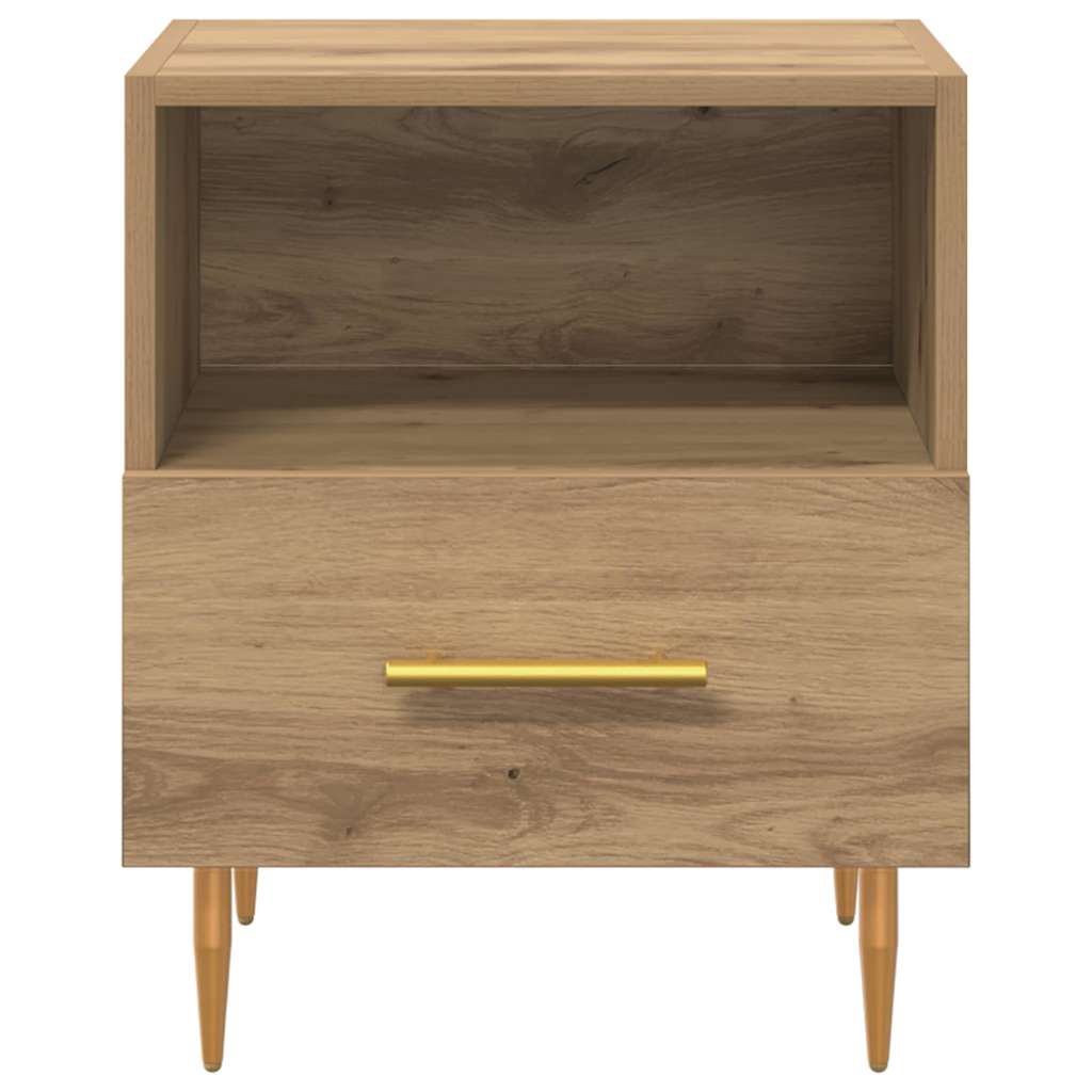 Noćni ormarić 2 pcs Smeđa 40 x 35 x 47,5 cm Konstruirano drvo