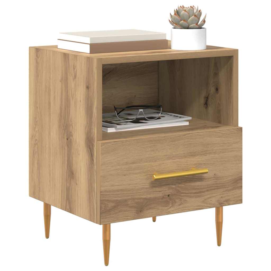 Noćni ormarić 2 pcs Smeđa 40 x 35 x 47,5 cm Konstruirano drvo