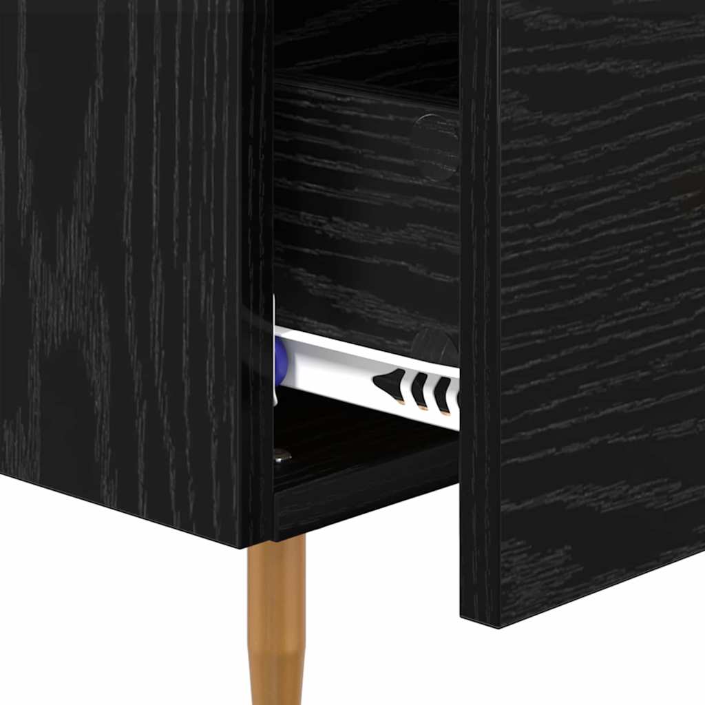 Noćni ormarić 2 pcs Crna 40 x 35 x 47,5 cm Konstruirano drvo