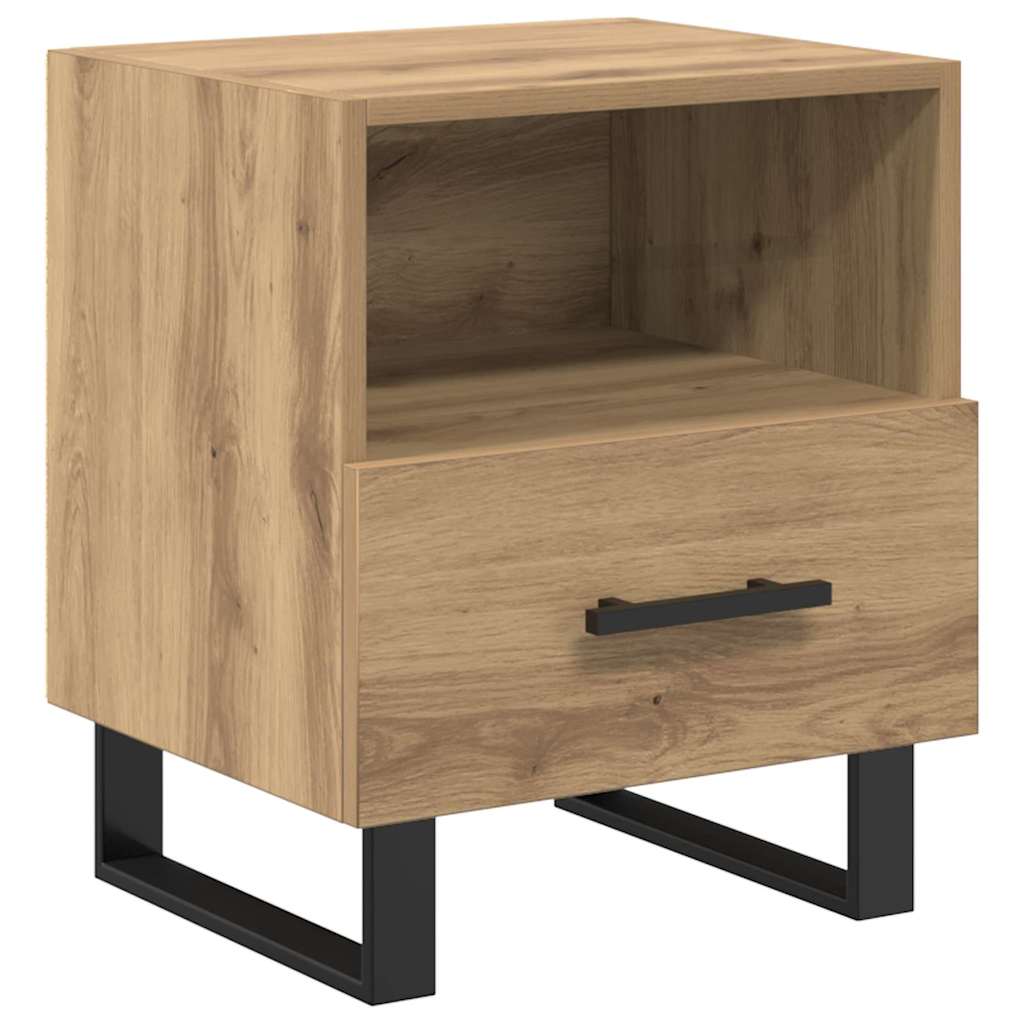 Noćni ormar s ladicama Umjetnički hrast 40 x 35 x 47,5 cm