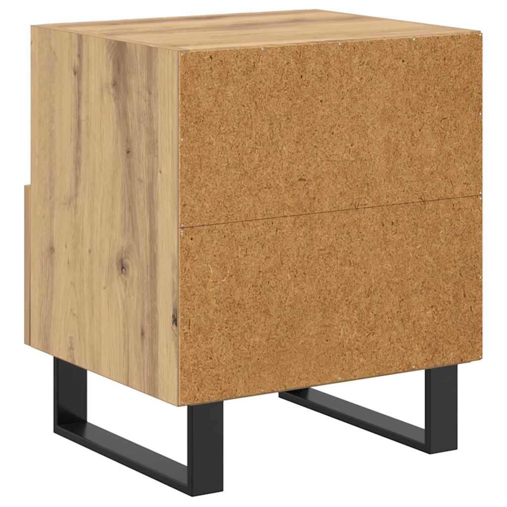 Noćni ormar s ladicama Umjetnički hrast 40 x 35 x 47,5 cm