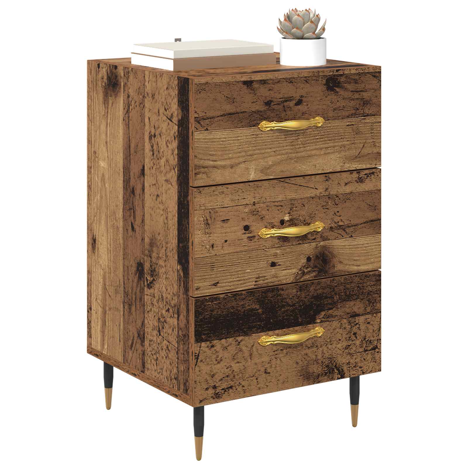 Noćni ormar Staro drvo 40 x 40 x 66 cm Konstruirano drvo