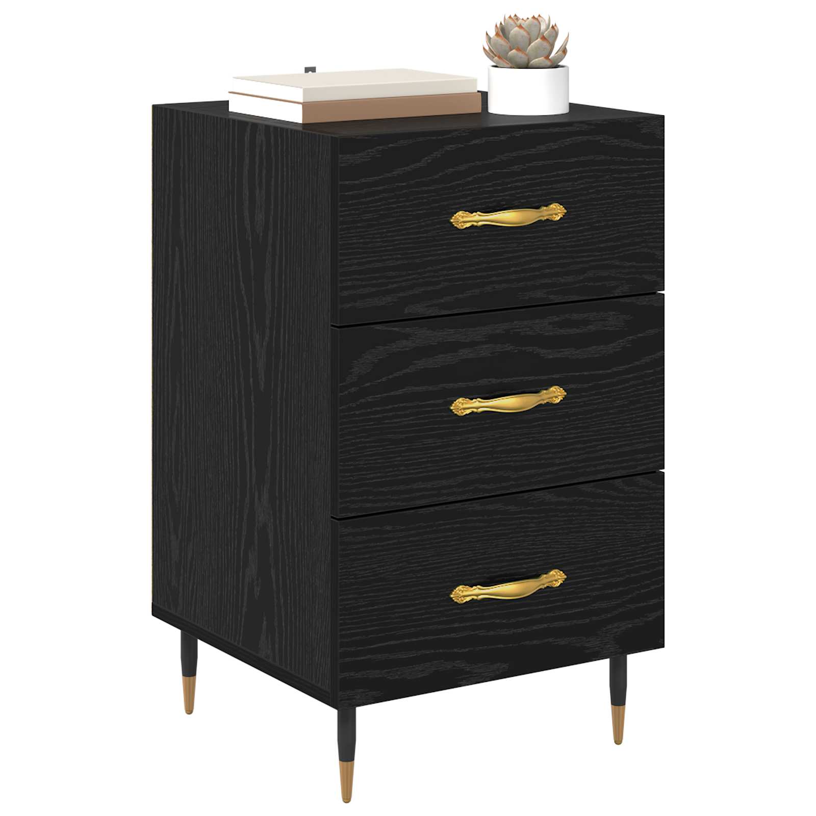 Noćni ormar Crni hrast 40 x 40 x 66 cm Konstruirano drvo