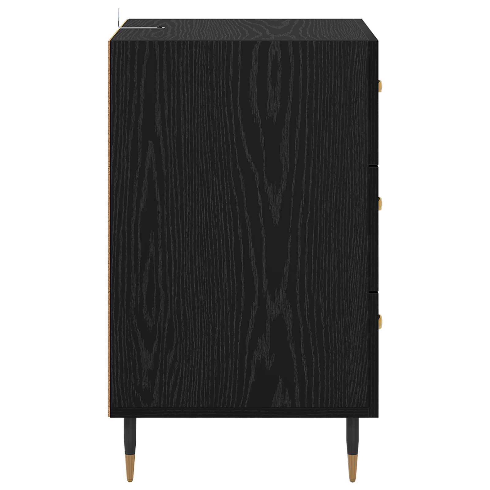 Noćni ormar Crni hrast 40 x 40 x 66 cm Konstruirano drvo