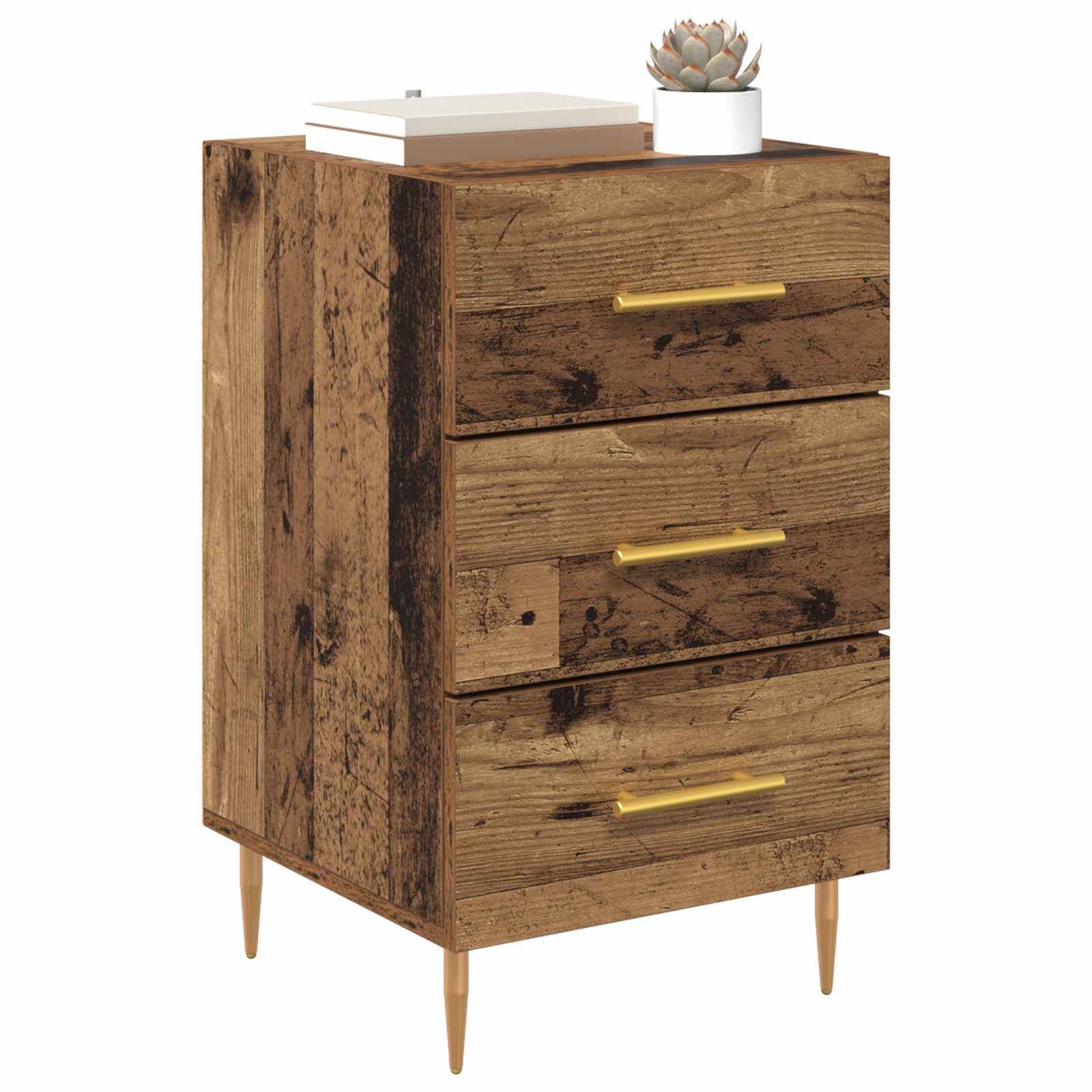 Noćni ormar Staro drvo 40 x 40 x 66 cm Konstruirano drvo