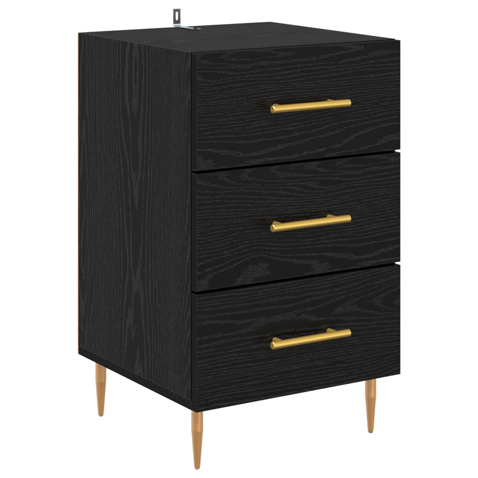 Noćni ormar Crni hrast 40 x 40 x 66 cm Konstruirano drvo