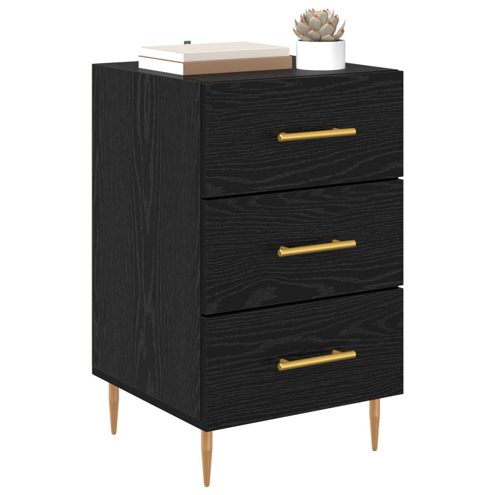 Noćni ormar Crni hrast 40 x 40 x 66 cm Konstruirano drvo