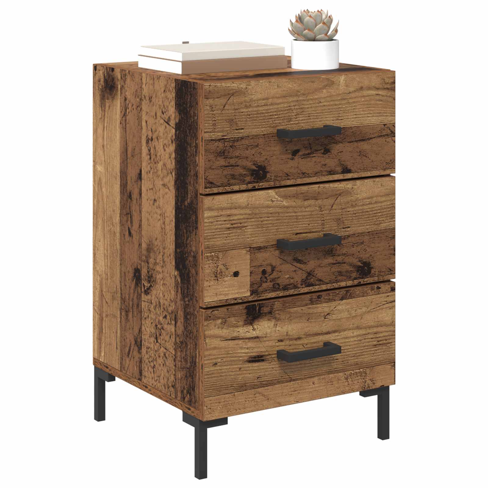 Noćni ormar Staro drvo 40 x 40 x 66 cm Konstruirano drvo