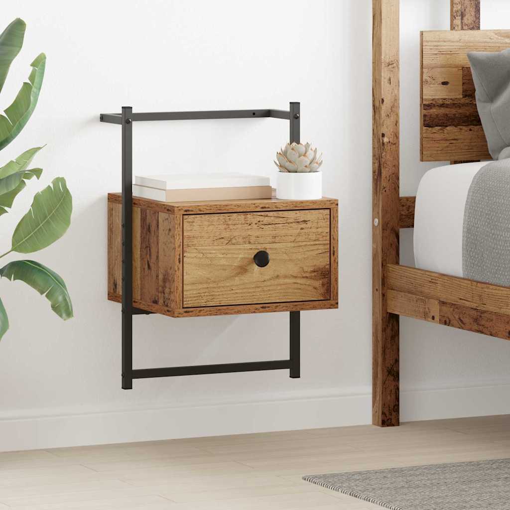 Noćni ormar 2 pcs Staro drvo 35 x 30 x 51 cm Konstruirano drvo