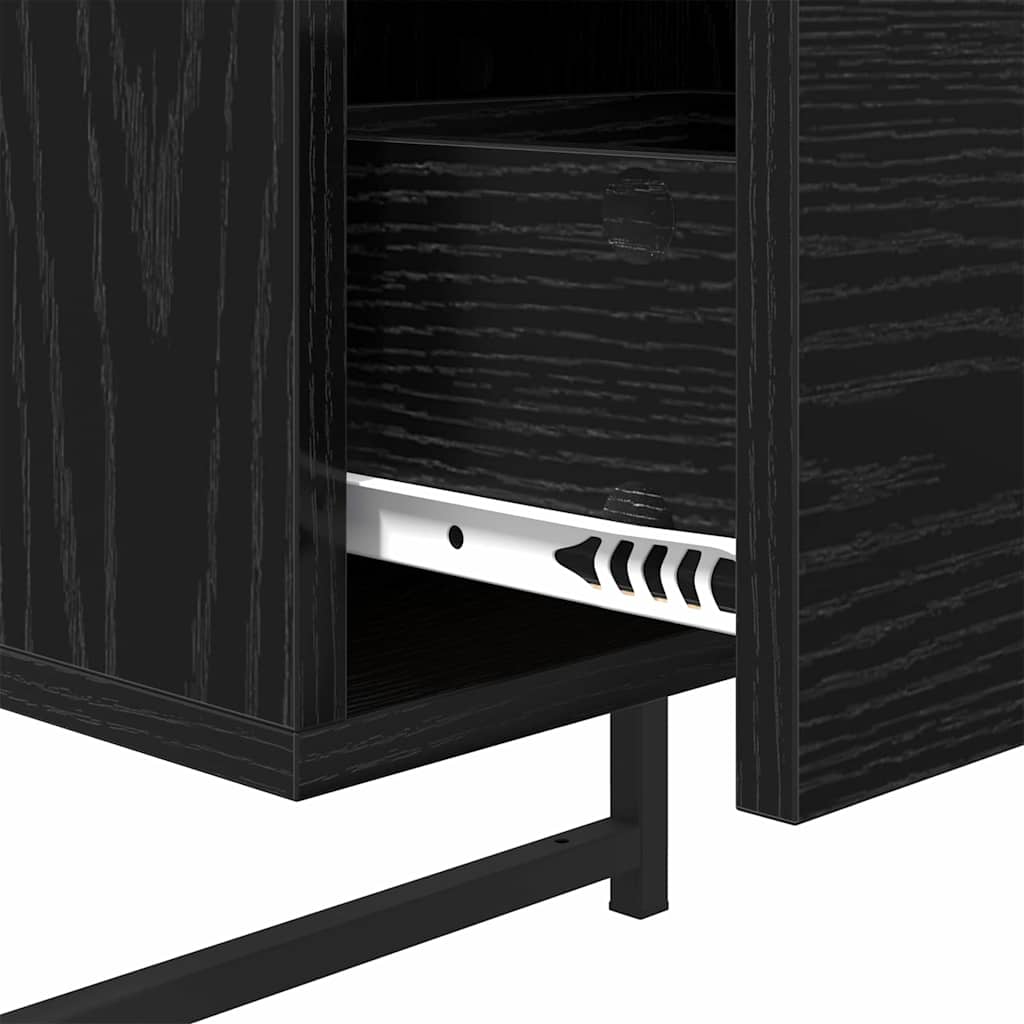 Noćni ormar 2 pcs Crni hrast 35 x 30 x 51 cm Konstruirano drvo