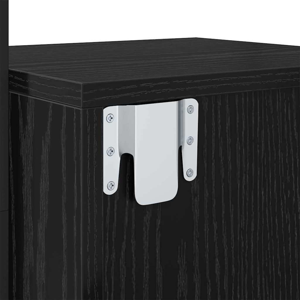 Noćni ormar 2 pcs Crni hrast 35 x 30 x 51 cm Konstruirano drvo
