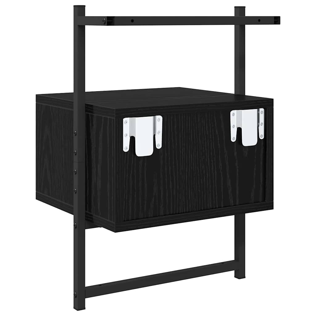 Noćni ormar 2 pcs Crni hrast 35 x 30 x 51 cm Konstruirano drvo