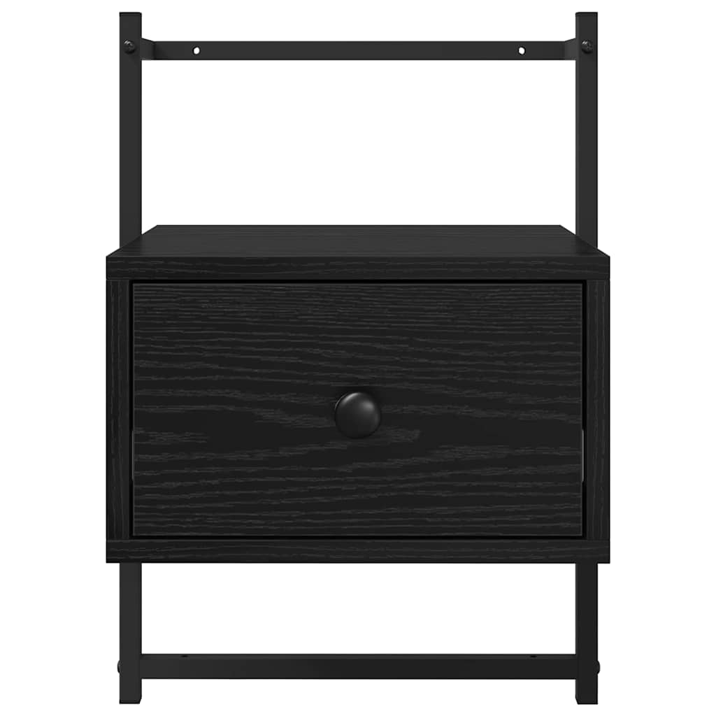 Noćni ormar 2 pcs Crni hrast 35 x 30 x 51 cm Konstruirano drvo