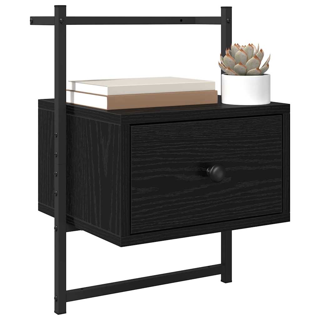 Noćni ormar 2 pcs Crni hrast 35 x 30 x 51 cm Konstruirano drvo
