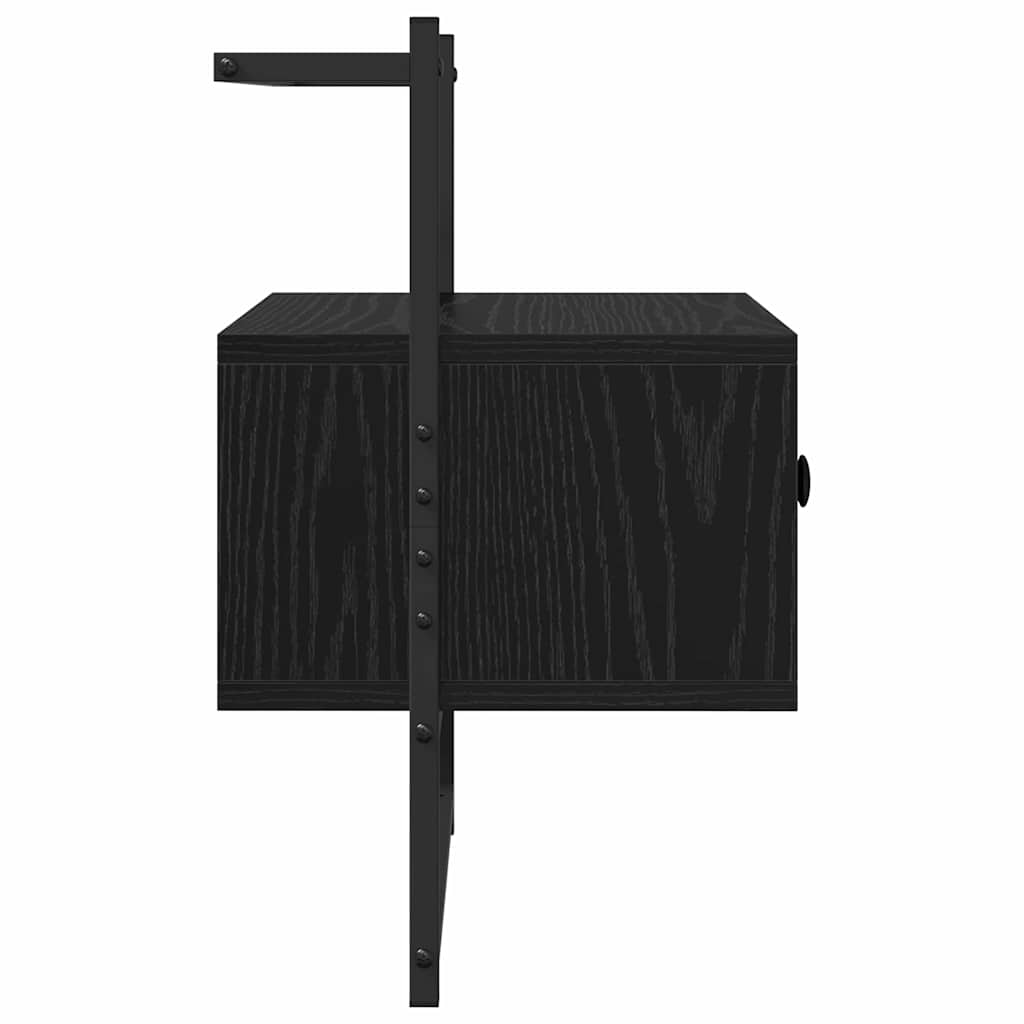 Noćni ormar 2 pcs Crni hrast 35 x 30 x 51 cm Konstruirano drvo