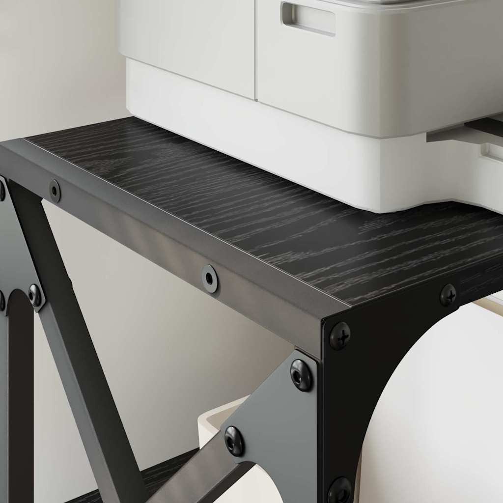 Držač za printer Crni hrast 44 x 26 x 31.5 cm Konstruirano drvo