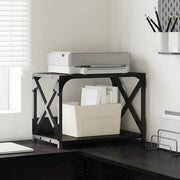 Držač za printer Crni hrast 44 x 26 x 31.5 cm Konstruirano drvo