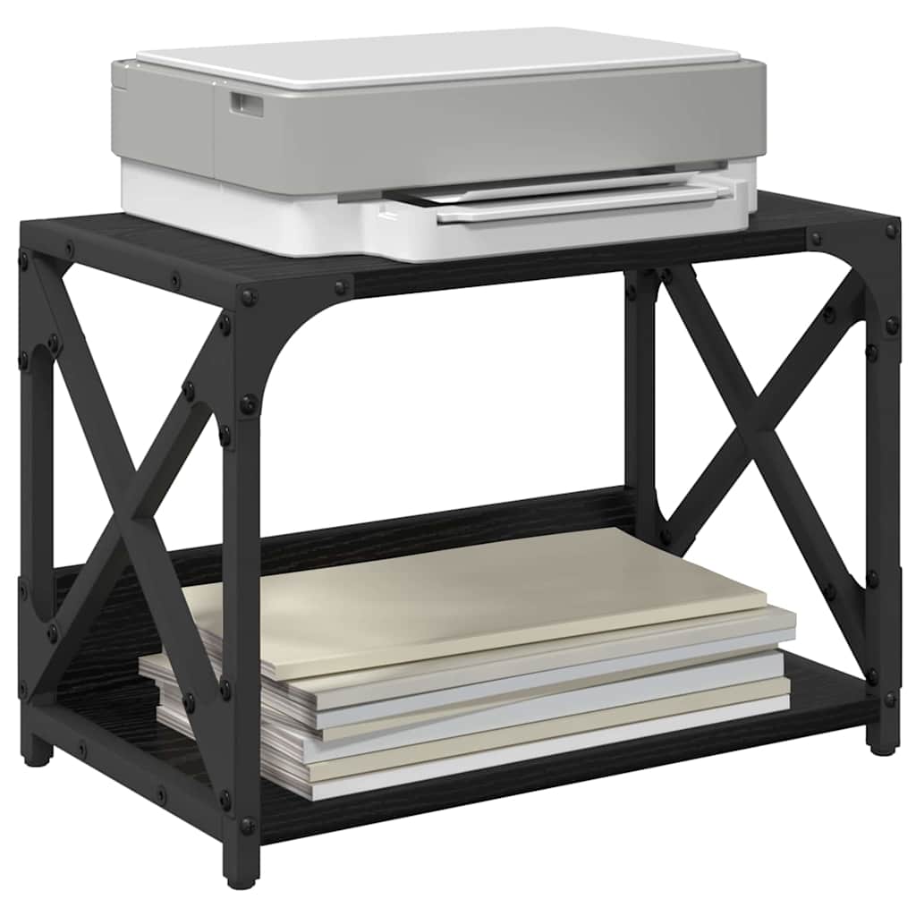 Držač za printer Crni hrast 44 x 26 x 31.5 cm Konstruirano drvo