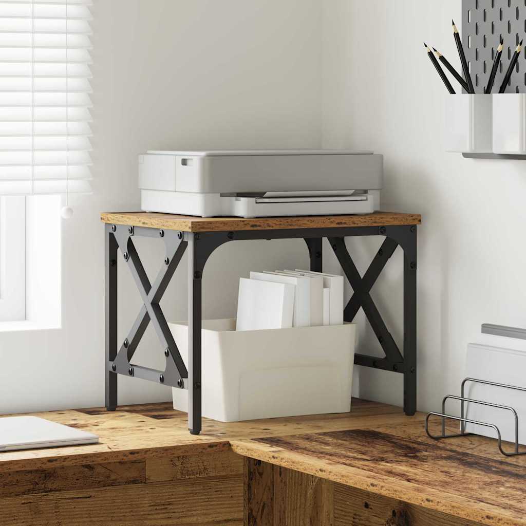 Držač za printer Staro drvo 40 x 30 x 31 cm Konstruirano drvo