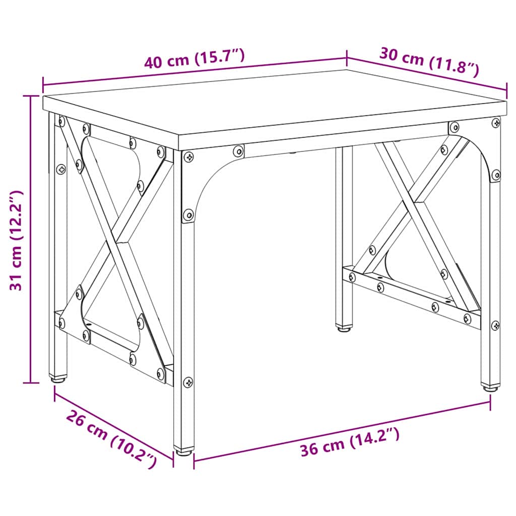 Držač za printer Podesiva Umjetnički hrast 40 x 30 x 31 cm