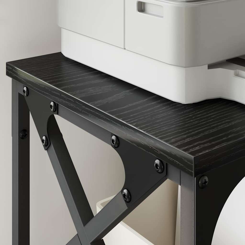 Držač za printer Crni hrast 40 x 30 x 31 cm Konstruirano drvo