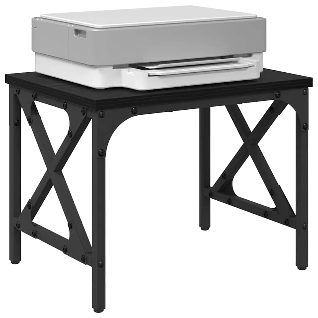 Držač za printer Crni hrast 40 x 30 x 31 cm Konstruirano drvo