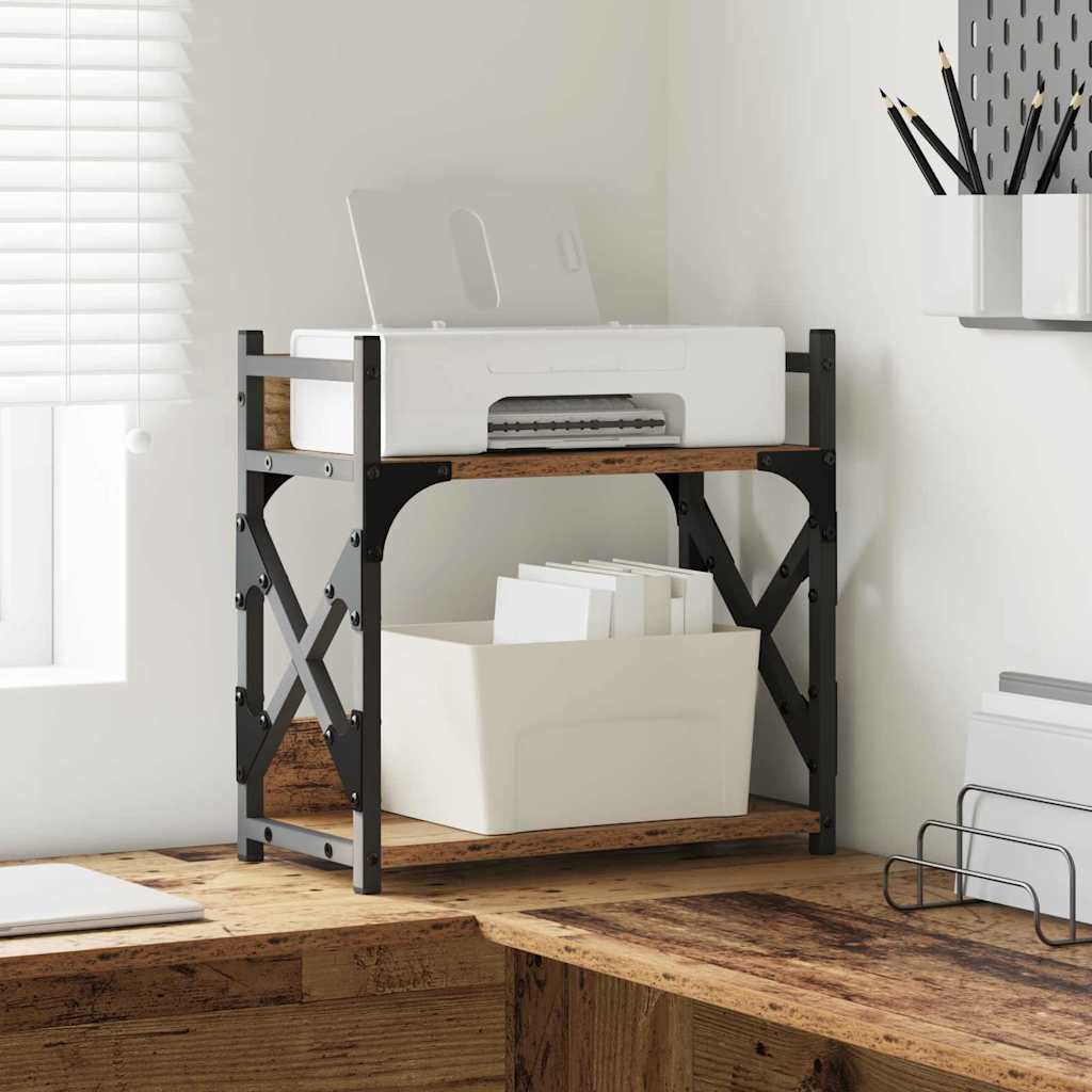 Držač za printer Staro drvo 40 x 20 x 40 cm Konstruirano drvo
