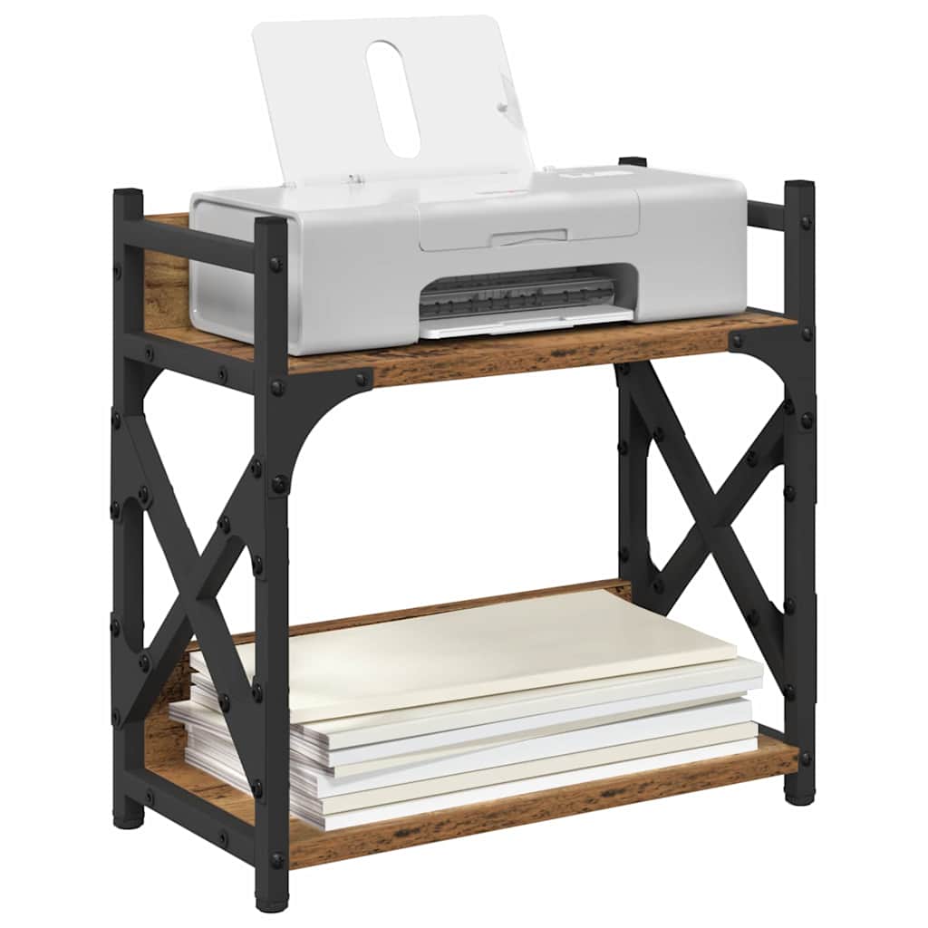 Držač za printer Staro drvo 40 x 20 x 40 cm Konstruirano drvo