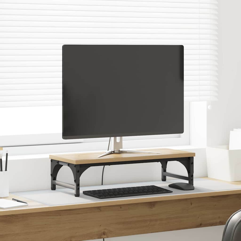 Stalak za Monitor Umjetnički hrast 55 x 23 x 14 cm