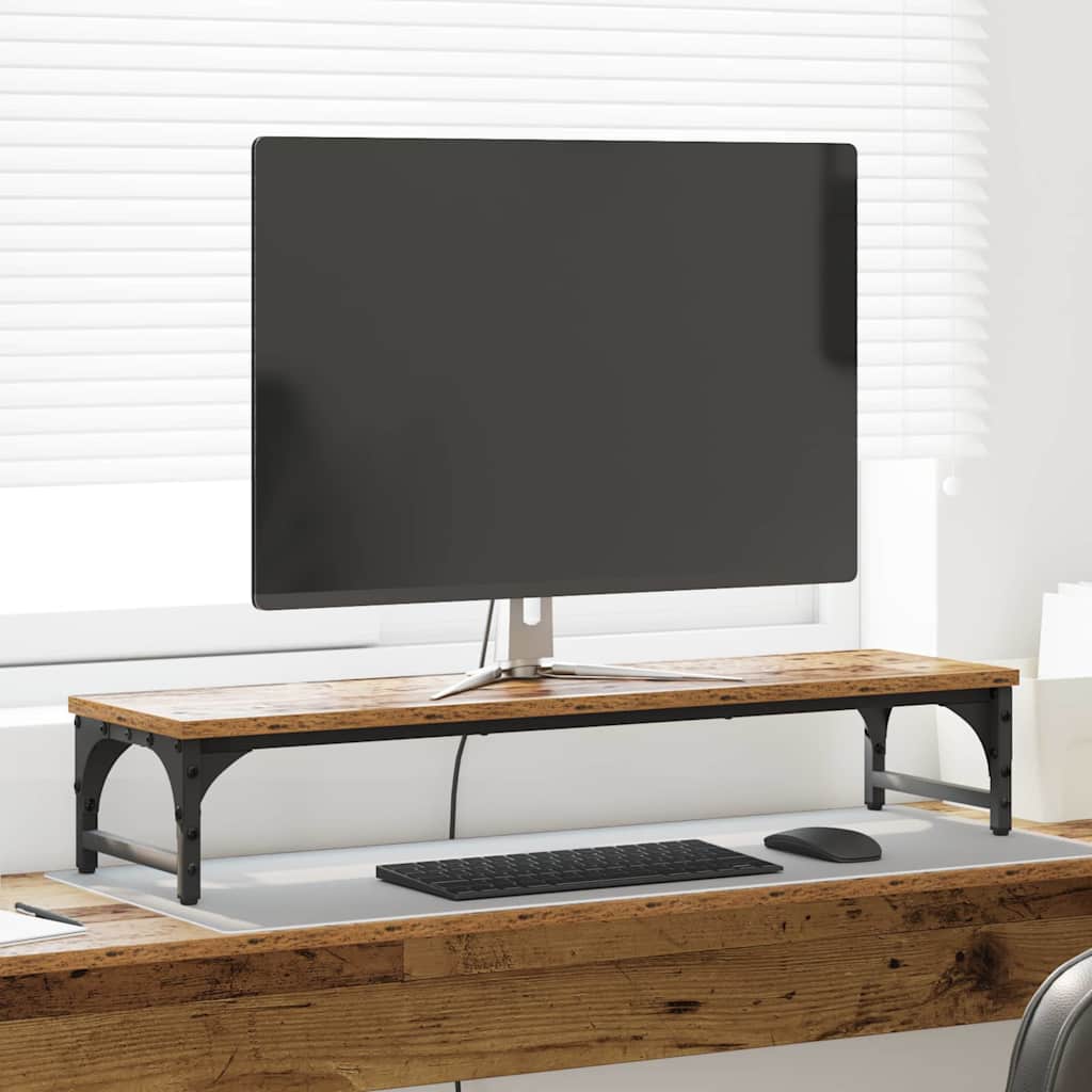 Stalak za Monitor Staro drvo 85 x 23 x 15,5 cm