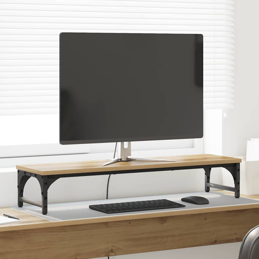 Stalak za Monitor Umjetnički hrast 85 x 23 x 15,5 cm