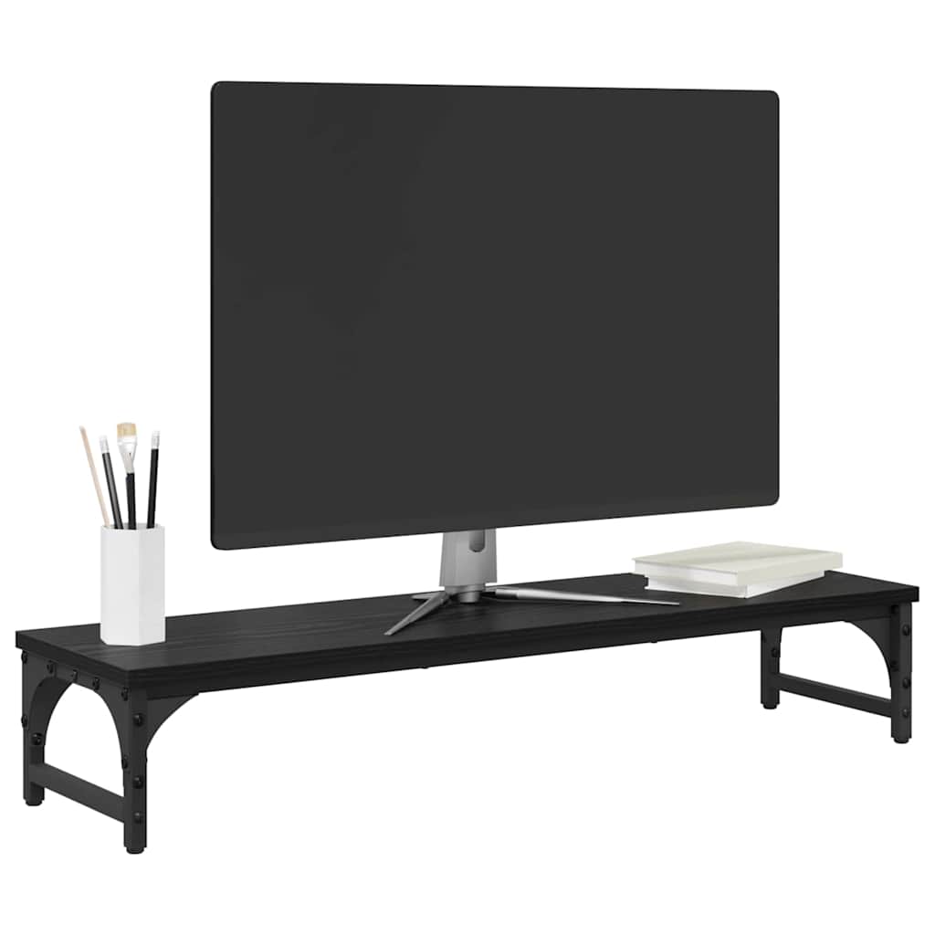 Stalak za Monitor Crni hrast 85 x 23 x 15,5 cm