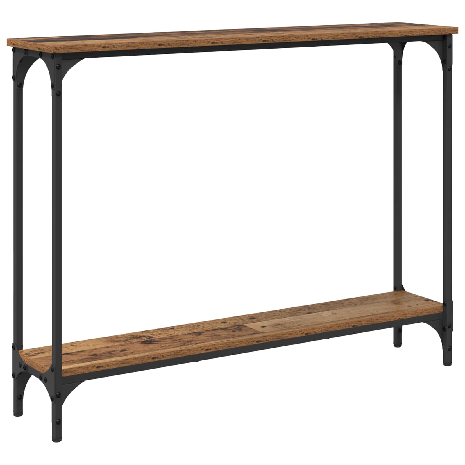 Konzolna stolica s policom Staro drvo 100 x 22,5 x 75 cm