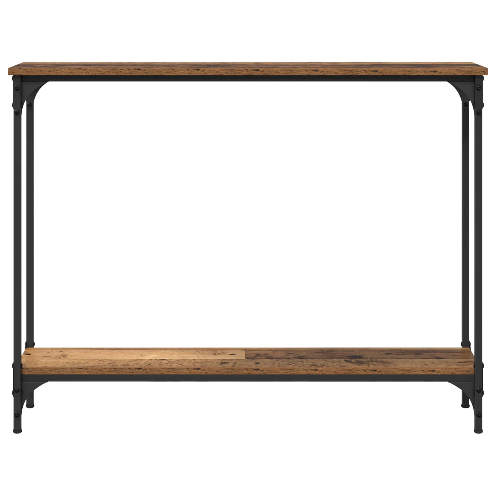 Konzolna stolica s policom Staro drvo 100 x 22,5 x 75 cm