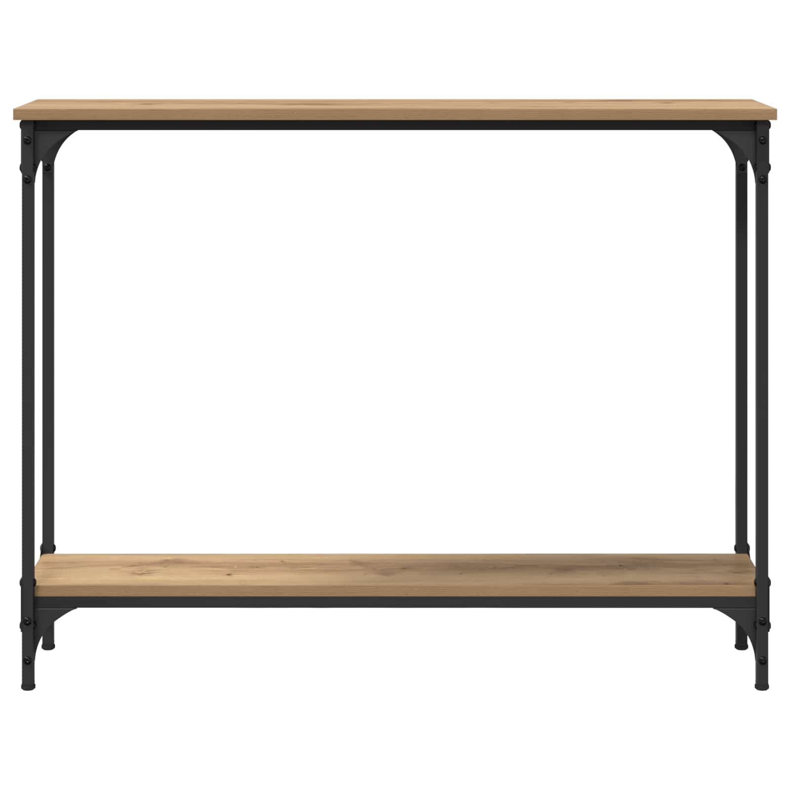Konzolna stolica s policom Umjetnički hrast 100 x 22,5 x 75 cm