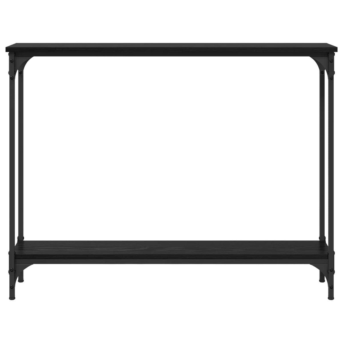 Konzolna stolica s policom Crni hrast 100 x 22,5 x 75 cm