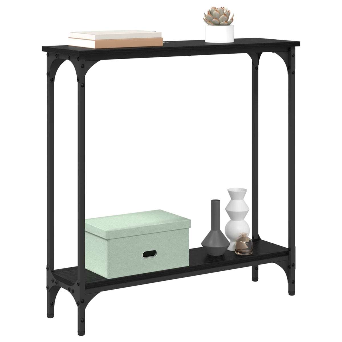 Konzolna stolica Crni hrast 75 x 22,5 x 75 cm Konstruirano drvo