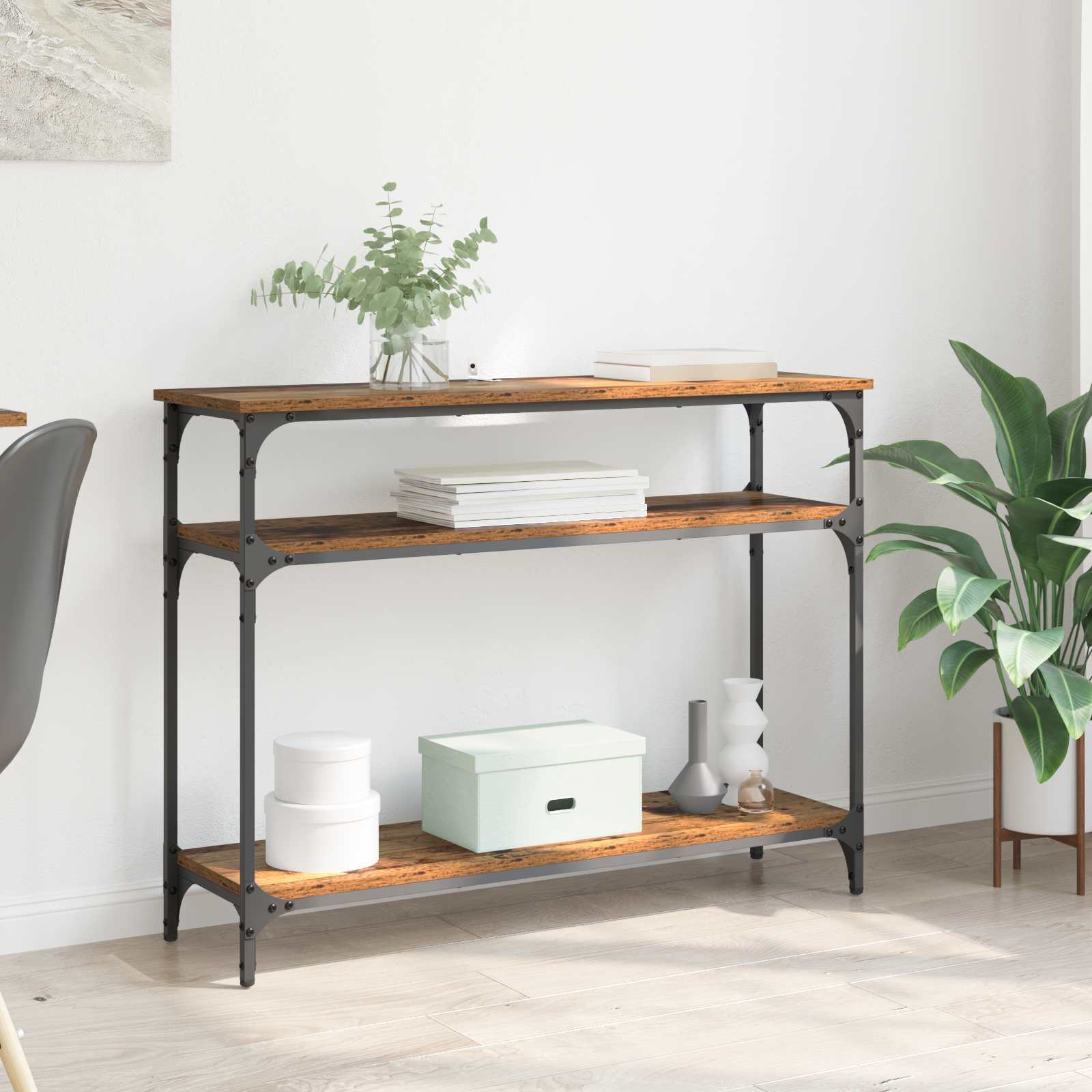 Konzolna stolica Staro drvo 100 x 29 x 75 cm Konstruirano drvo