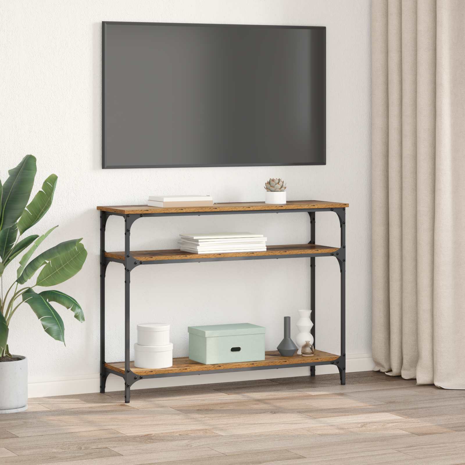 Konzolna stolica Staro drvo 100 x 29 x 75 cm Konstruirano drvo
