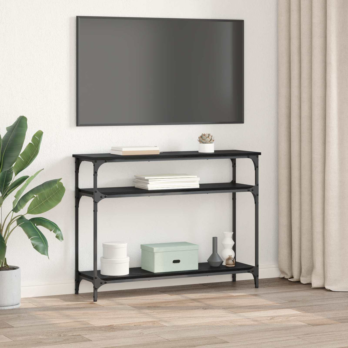 Konzolna stolica Crni hrast 100 x 29 x 75 cm Konstruirano drvo